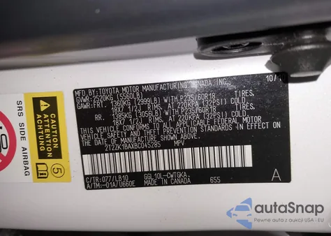 2011 Lexus Rx 350 z USA, uszkodzony, nr VIN 2T2ZK1BAXBC045285